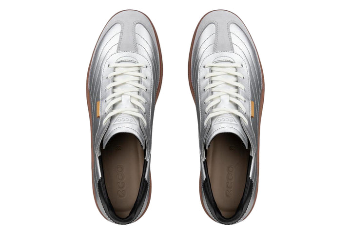 Ecco Soft 11 Concrete/Pure Silver/Black Womens #color_metallic-silver