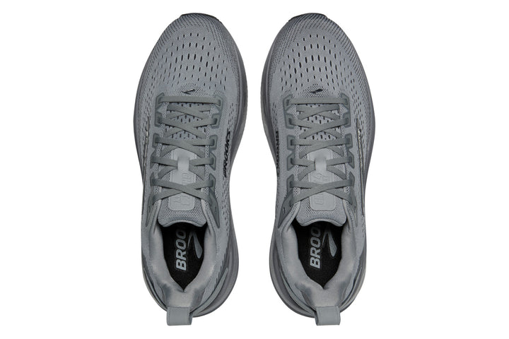 Brooks Ghost Max 4 2E Grey/Grey/Ebony Mens #color_grey-stone-grey