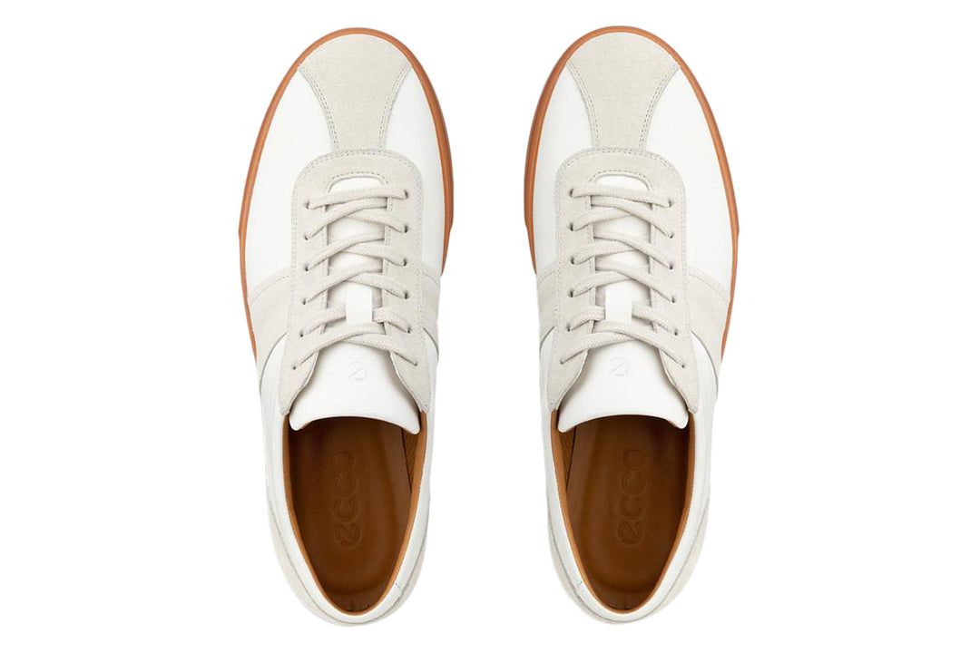Ecco Soft 10 White/Gravel Mens #color_white