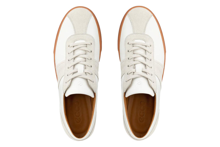Ecco Soft 10 White/Gravel Mens #color_white