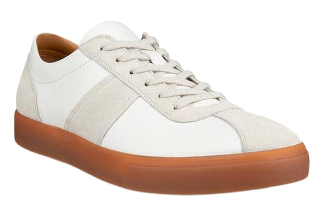 Ecco Soft 10 White/Gravel Mens #color_white