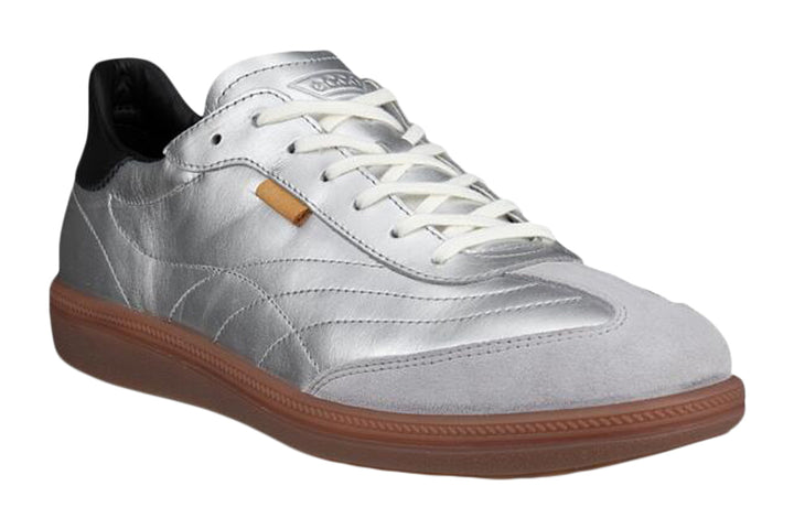 Ecco Soft 11 Concrete/Pure Silver/Black Womens #color_metallic-silver