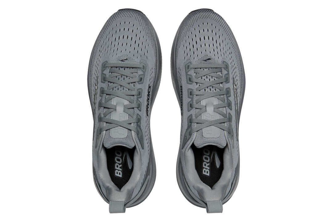 Brooks Ghost Max 4 D Grey/Grey/Ebony Mens #color_grey-stone-grey