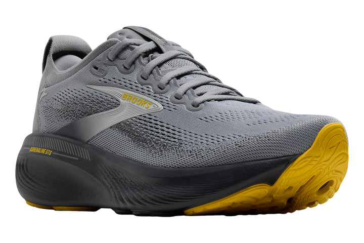 Brooks Adrenaline GTS 25 2E Primer Grey/Ebony/Jasmin Mens #color_grey-dark-grey