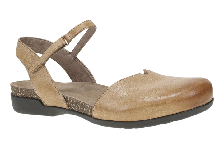 Dansko Rowan Honey Distressed Womens #color_brown-light-brown