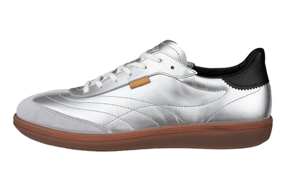 Ecco Soft 11 Concrete/Pure Silver/Black Womens #color_metallic-silver