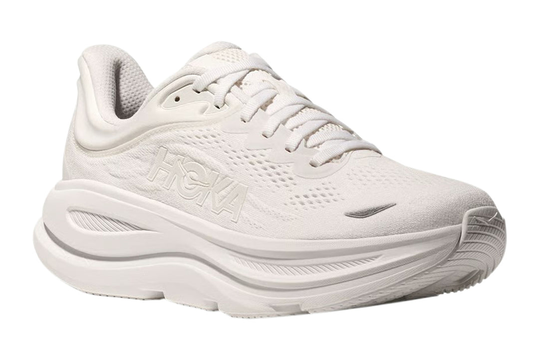 Hoka Bondi 9 B White/White Womens #color_white