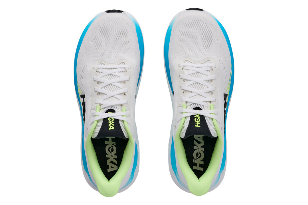 Hoka Clifton 11 D Frost/Black Mens #color_white-multi-blues-greens