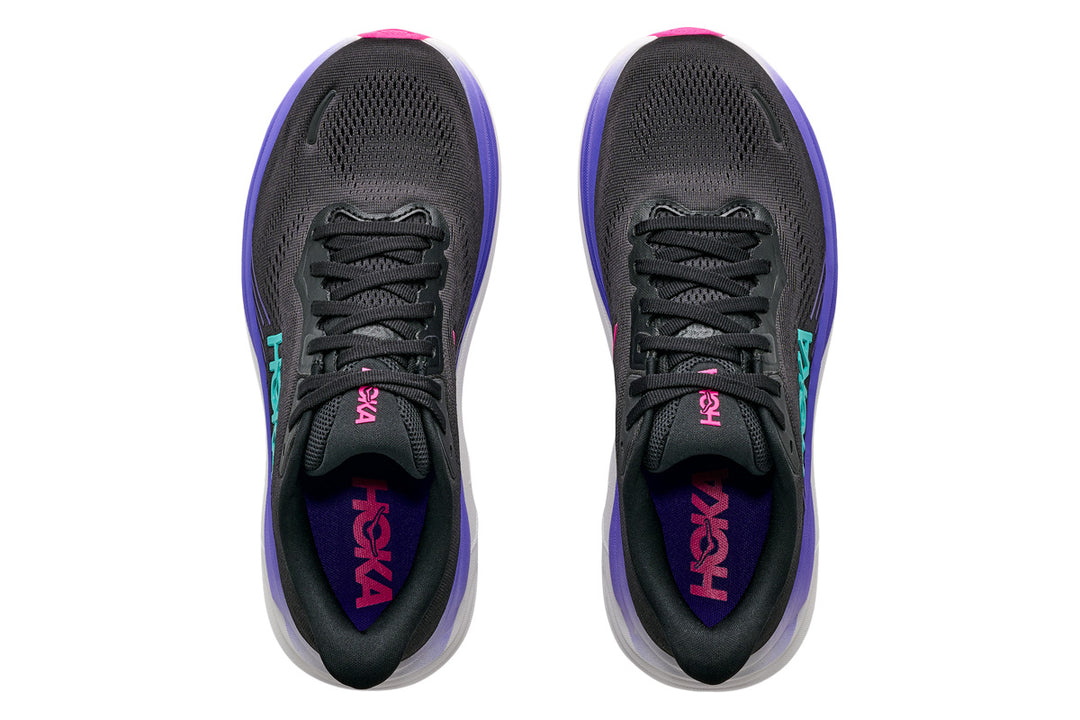 Hoka Clifton 11 B Black/Neon Nebula Womens #color_black-multi-purples