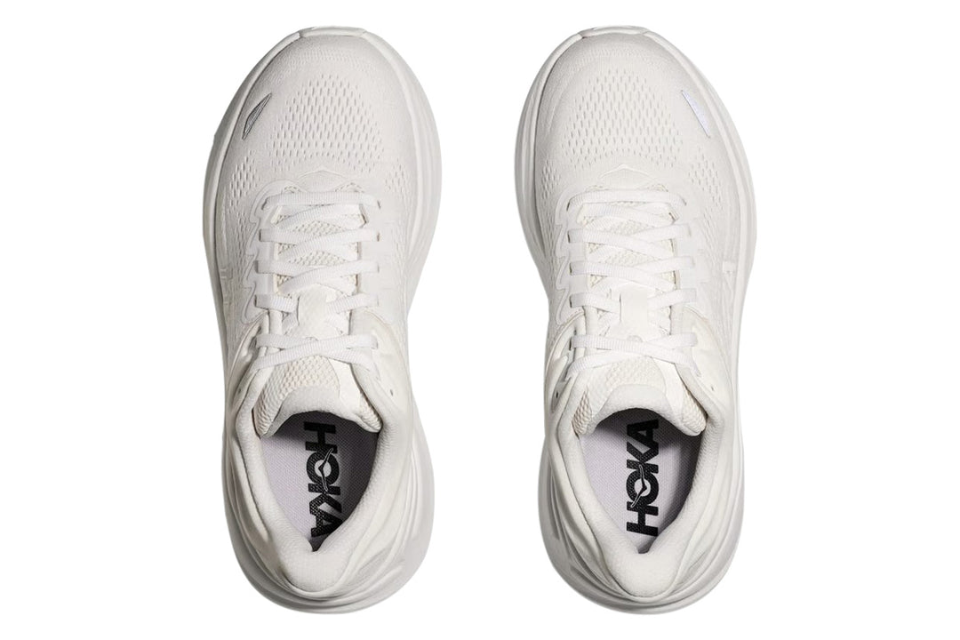 Hoka Bondi 9 B White/White Womens #color_white