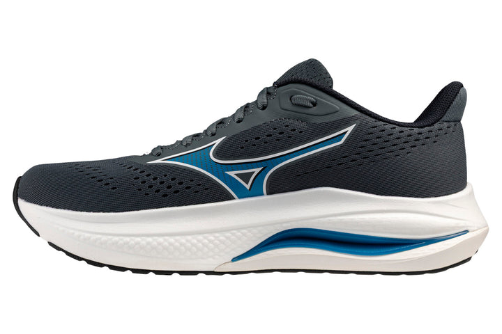 Mizuno Wave Inspire 22 2E Dark Slate/Blue Jewel/White Mens #color_black-multi-blues