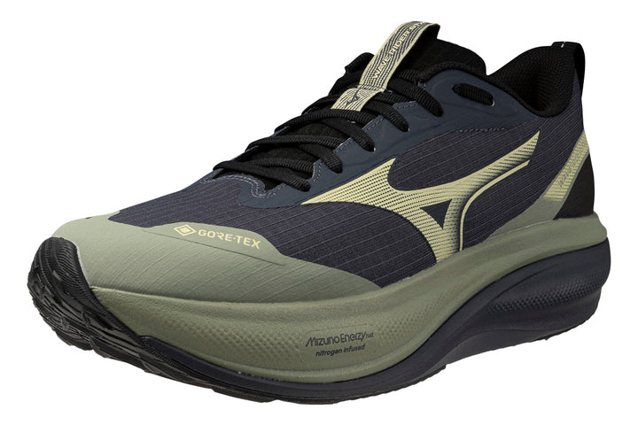 Mizuno Wave Rider GTX 4 D Sea Spray/Beechnut/India Ink Mens #color_green-multi