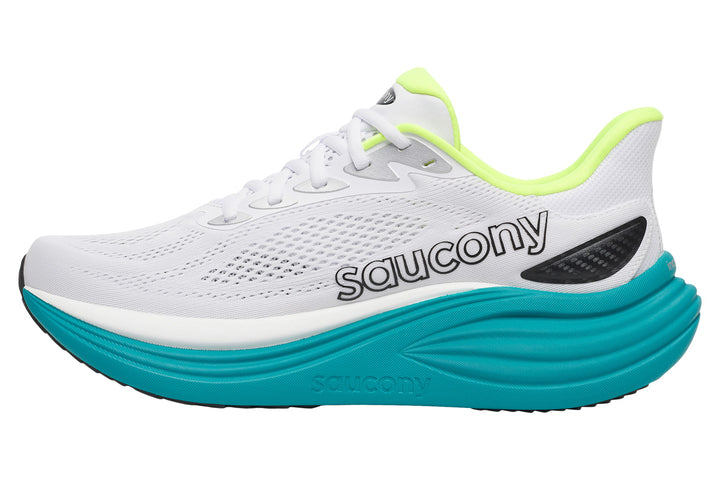 Saucony Triumph 24 D White/Tranquil Mens #color_grey-multi-blues-yellows
