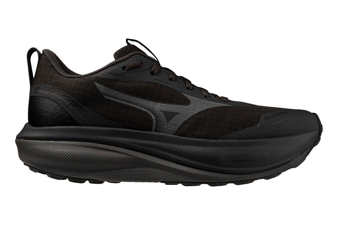 Mizuno Wave Rider GTX 4 D Black/Black Sand Womens #color_black