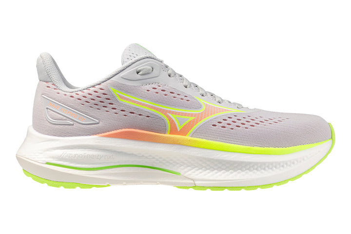 Mizuno Wave Inspire 22 B Cloudscape/Desert Flower/Lime Pulp Womens #color_grey-multi