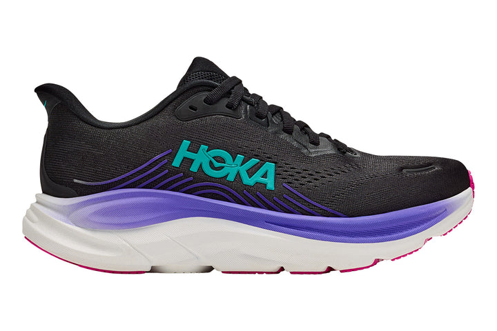 Hoka Clifton 11 B Black/Neon Nebula Womens #color_black-multi-purples