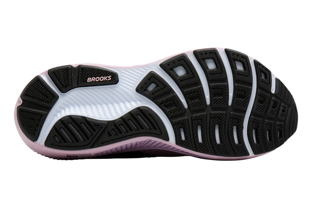 Brooks Ghost 18 B Elderberry/Black Womens #color_purple-mauve