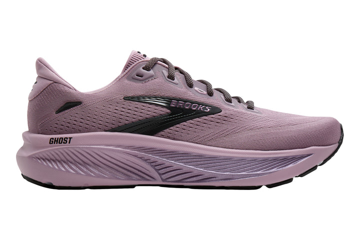 Brooks Ghost 18 B Elderberry/Black Womens #color_purple-mauve