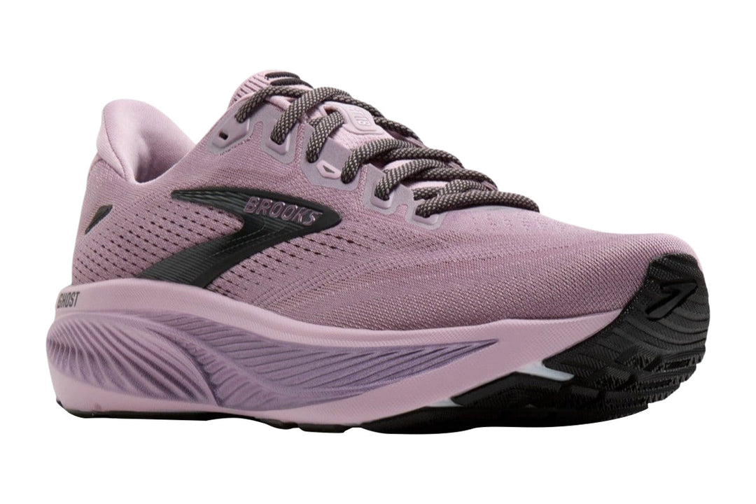 Brooks Ghost 18 B Elderberry/Black Womens #color_purple-mauve