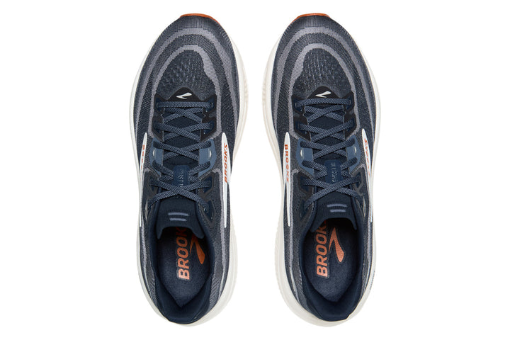 Brooks Ghost 18 D Navy Blazer/Red Earth/Black Mens #color_navy
