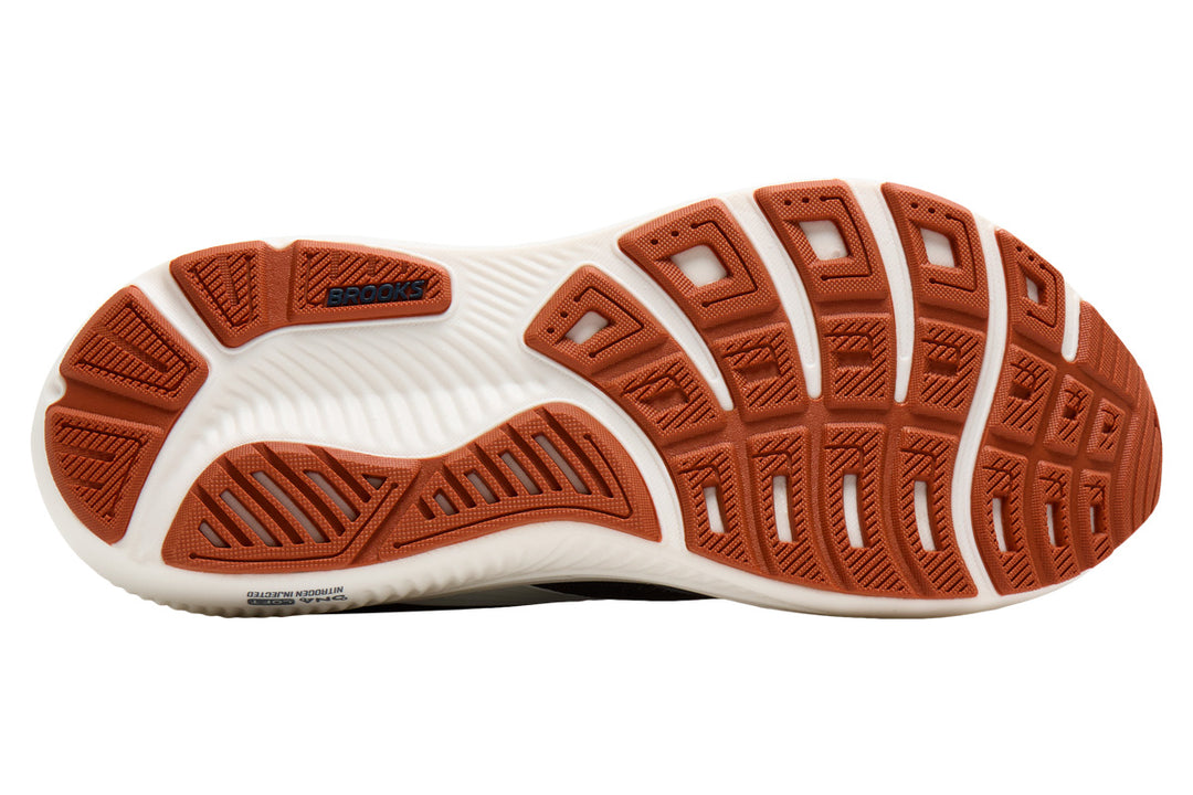 Brooks Ghost 18 D Navy Blazer/Red Earth/Black Mens #color_navy