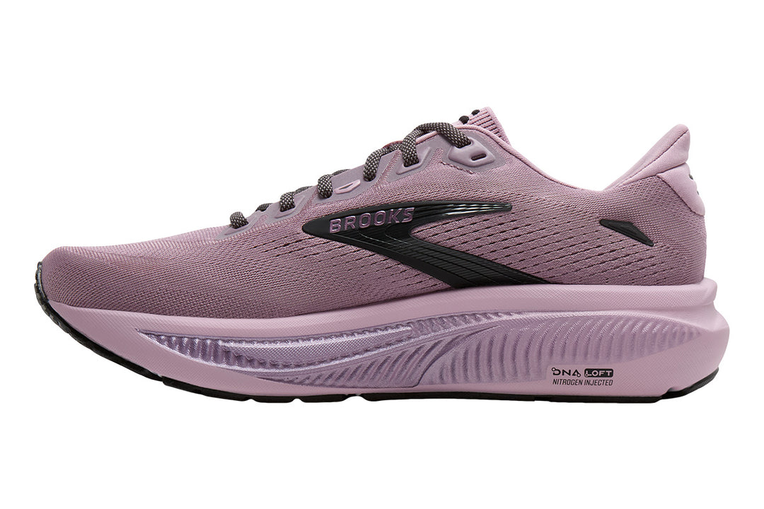 Brooks Ghost 18 B Elderberry/Black Womens #color_purple-mauve