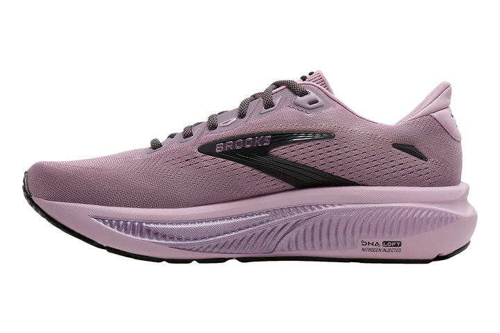 Brooks Ghost 18 B Elderberry/Black Womens #color_purple-mauve