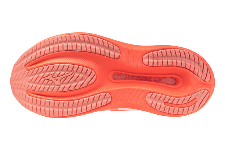 Mizuno Wave Rider 30 B White/Flamingo Coral/Lime Pulp Womens #color_white-multi