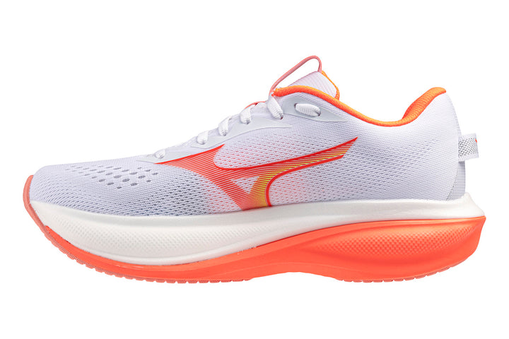 Mizuno Wave Rider 30 B White/Flamingo Coral/Lime Pulp Womens #color_white-multi