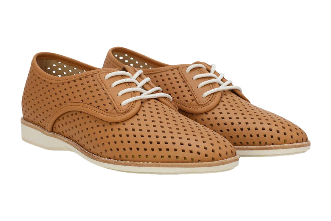 Rollie Nation Derby Punch Soft Tan Womens #color_brown-tan