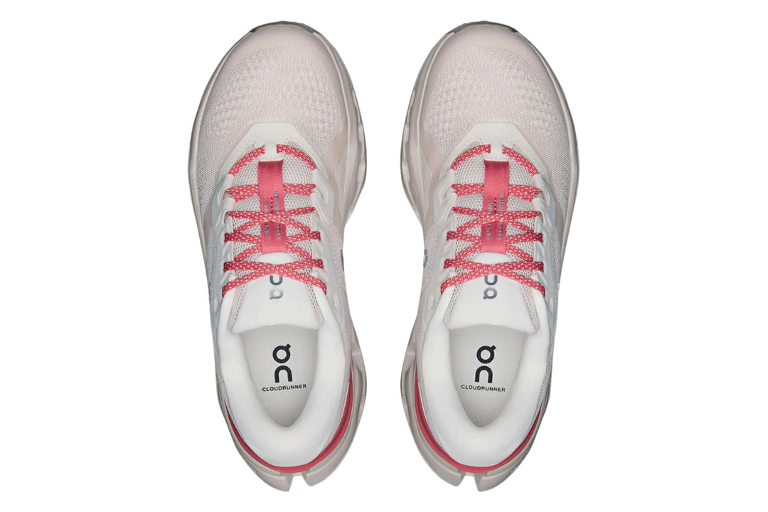 On Cloudrunner 3 B Oyster/Camellia Womens #color_white-multi-pinks