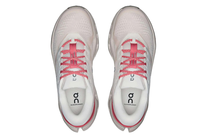 On Cloudrunner 3 B Oyster/Camellia Womens #color_white-multi-pinks