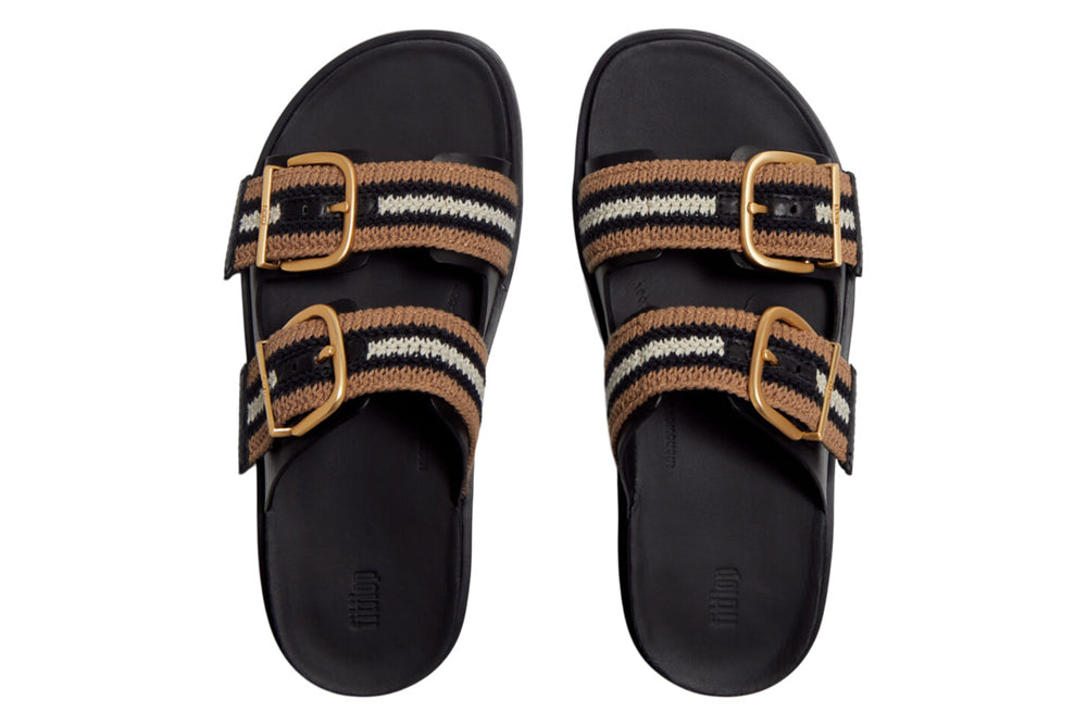 FitFlop Gen-FF Max Buckle Black Mix Womens #color_black-multi