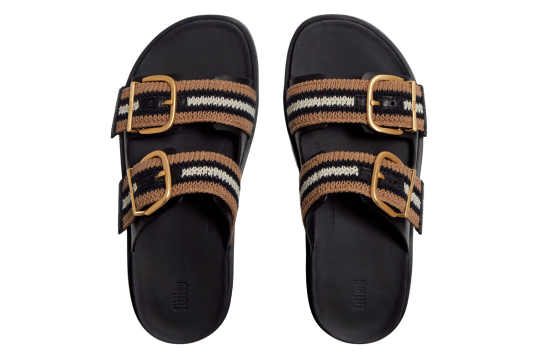 FitFlop Gen-FF Max Buckle Black Mix Womens #color_black-multi