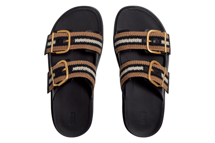 FitFlop Gen-FF Max Buckle Black Mix Womens #color_black-multi