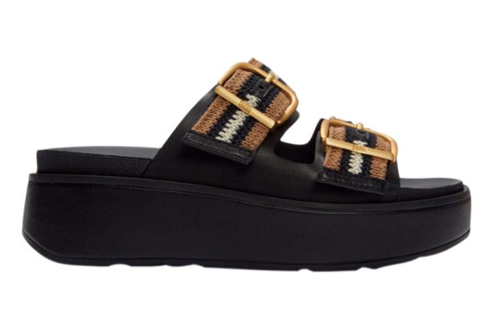 FitFlop Gen-FF Max Buckle Black Mix Womens #color_black-multi