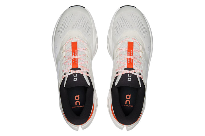 On Cloudrunner 3 D Ivory/Flame Mens #color_white