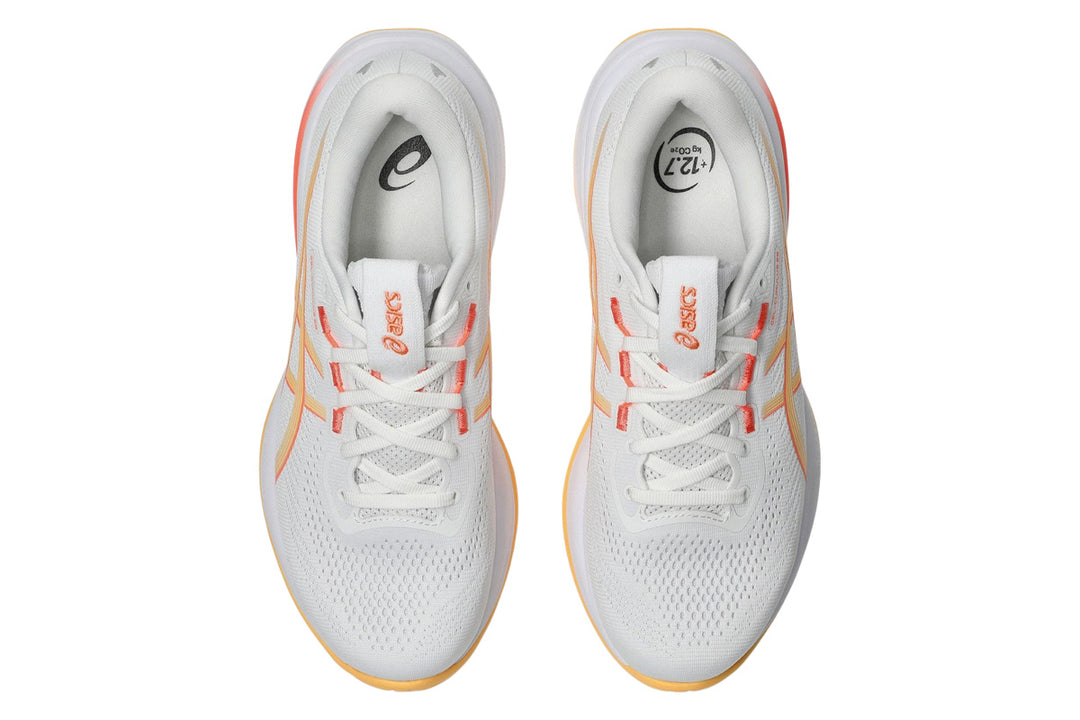 Asics Gel-Cumulus 28 B White/Orange Glow Womens #color_white-multi-reds-oranges