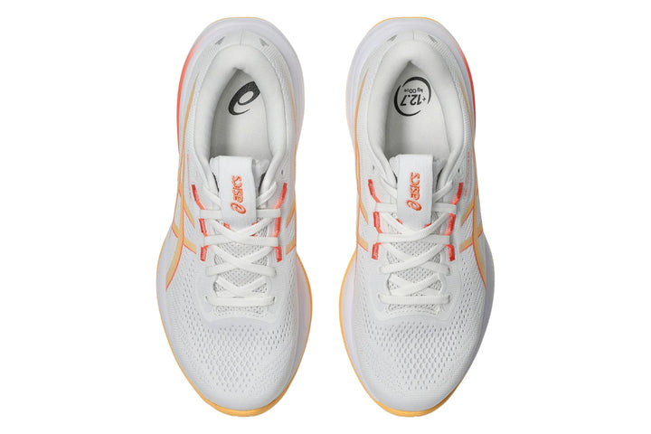 Asics Gel-Cumulus 28 B White/Orange Glow Womens #color_white-multi-reds-oranges