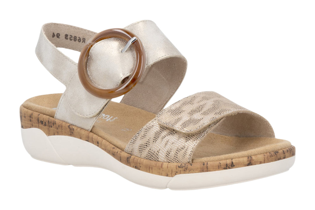 Remonte R6853 Beige Metallic Womens #color_metallic-multi