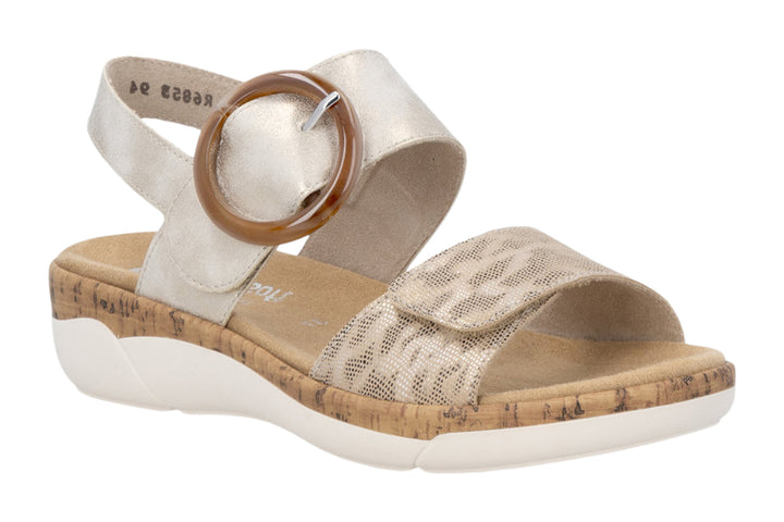 Remonte R6853 Beige Metallic Womens #color_metallic-multi