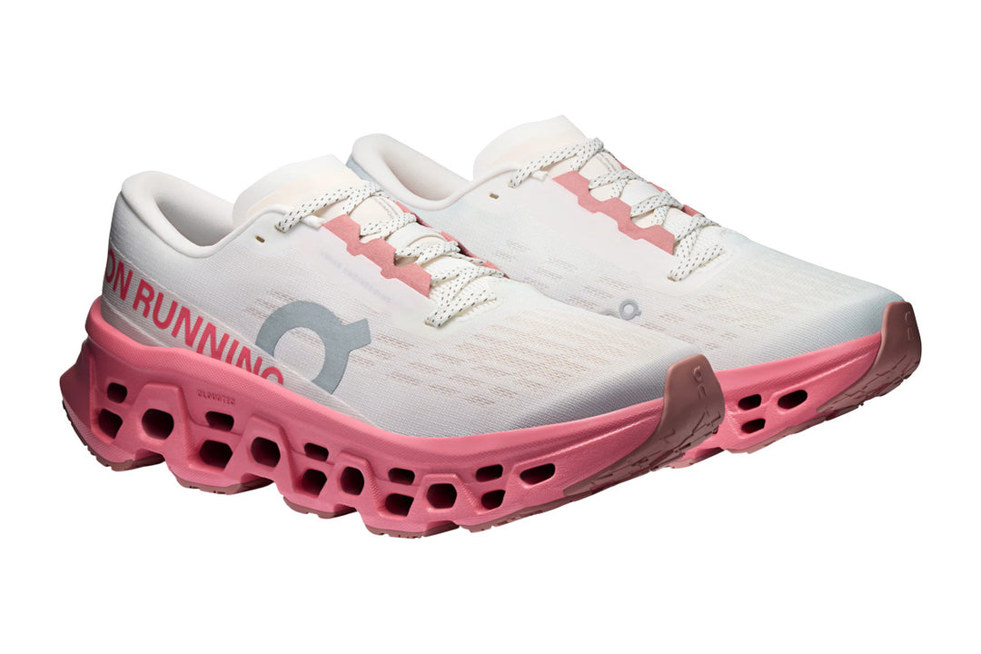 On Cloudmonster 3 B Ivory/Camellia Womens #color_grey-multi-pinks