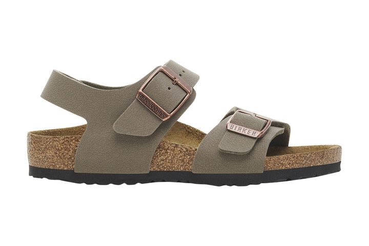 Birkenstock New York N Stone BirkiBuc Kids #color_grey