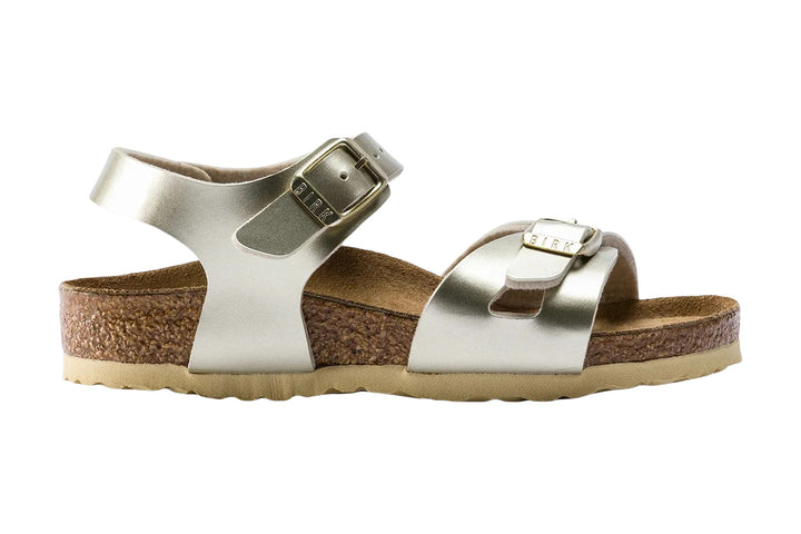 Birkenstock Rio R Electric Metallic Gold Birko-Flor Kids #color_metallic-gold