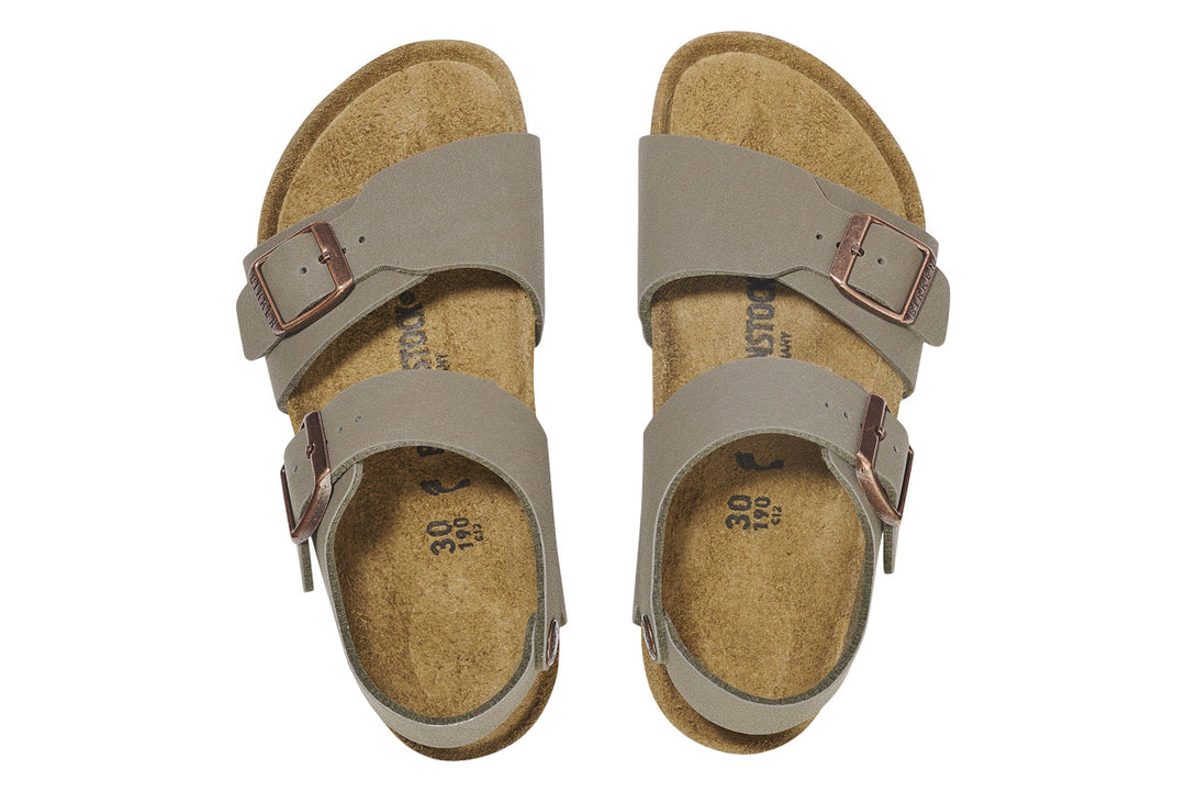 Birkenstock New York N Stone BirkiBuc Kids #color_grey