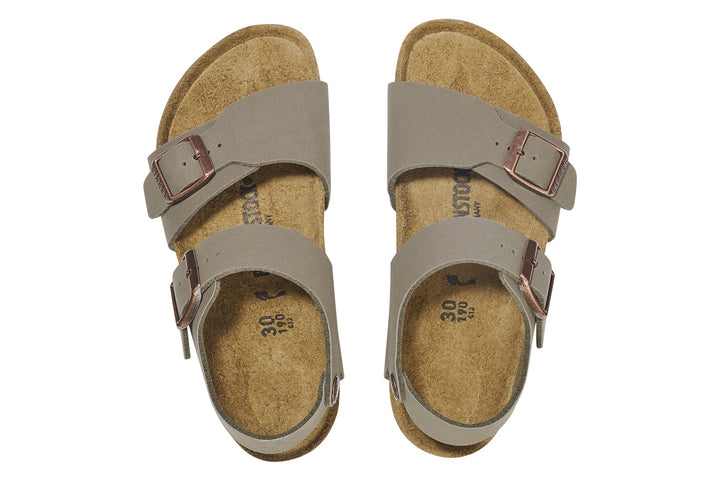 Birkenstock New York N Stone BirkiBuc Kids #color_grey