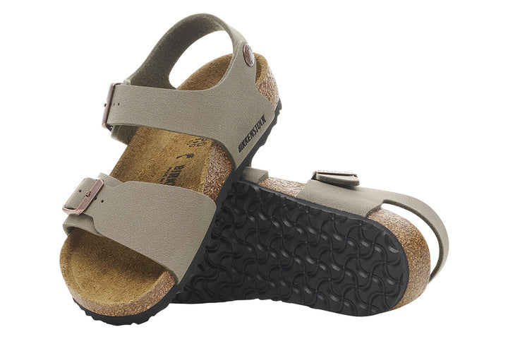 Birkenstock New York N Stone BirkiBuc Kids #color_grey