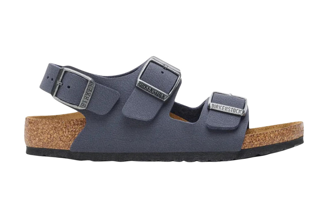 Birkenstock Milano N Navy BirkiBuc Kids #color_navy