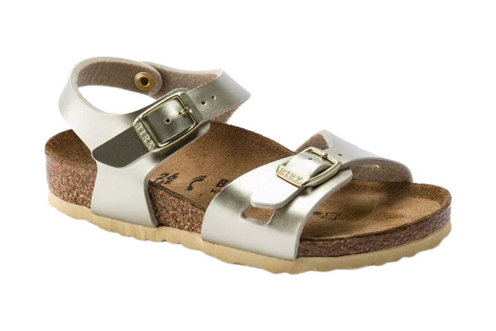 Birkenstock Rio R Electric Metallic Gold Birko-Flor Kids #color_metallic-gold