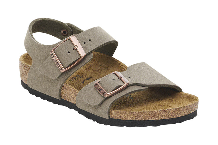Birkenstock New York N Stone BirkiBuc Kids #color_grey